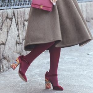 American Apparel Accessories - American Apparel Burgundy Tights American Apparel Accessories - American Apparel Burgundy Tights